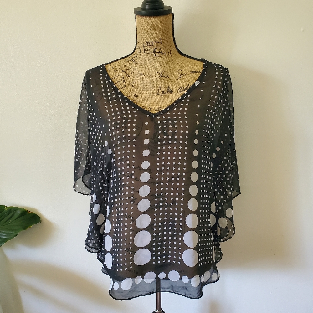 Sheer Top by Dots